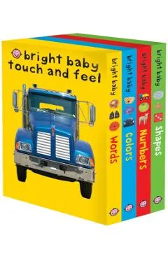 Bright Baby Touch & Feel Slipcase 2: Includes Words, Colors, Numbers, and Shapes