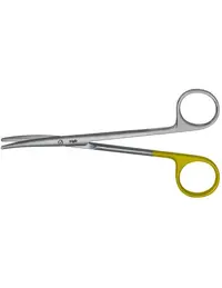 Foarfeca sutura, insertii tungsten, curba, serata, lungime 145 mm B Braun