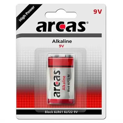 Baterie 9V 6LR61 6F22, Arcas