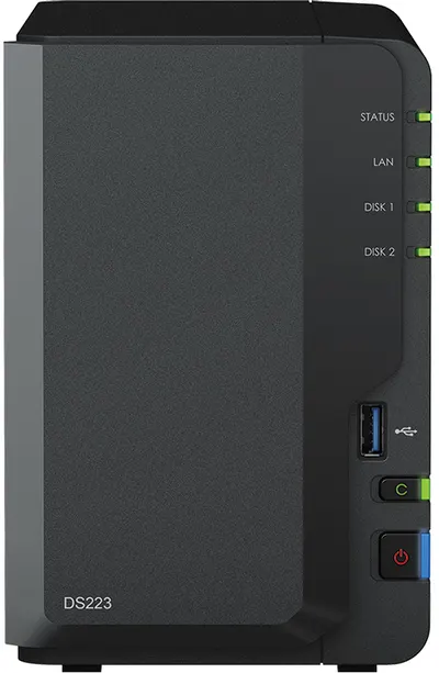 Dispozitiv NAS Synology - DiskStation DS223, 2GB, negru