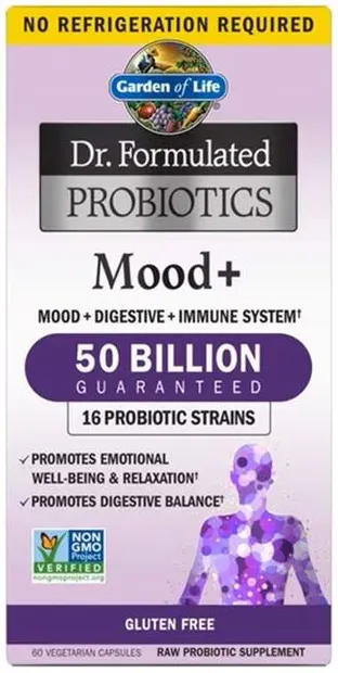Dr. Formulated Probiotics Mood+, 60 capsule, Garden of Life