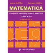 MATEMATICA. Culegere de probleme si subiecte pentru teze Clasa a 5-a Semestrul 2