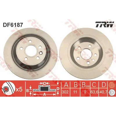 Disc frana TRW DF6187