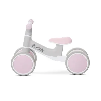 Bicicleta de echilibru Lorelli Buddy Pink 12-36 luni, roti spuma Eva, limitator de directie, greutate admisa 20 kg