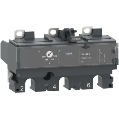 Unitate de declansare TM125D pentru intreruptor ComPacT NSX 160/250, termomagnetica, 125 A, 3 poli 3d