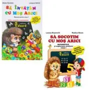 Pachet 2 carti. Sa invatam cu Mos Arici si Sa socotim cu Mos Arici, clasa 1