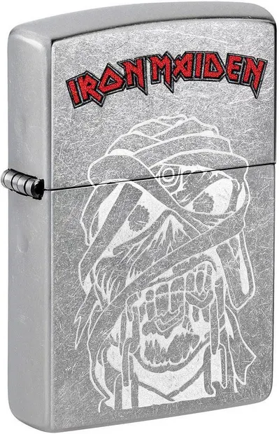 Brichetă Zippo - Iron Maiden, Eddie Street Chrome