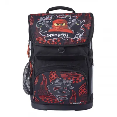 Ghiozdan scoala Maxi + sac sport, 44x28x25 cm, LEGO Core Line, NinjaGo Team Ninja