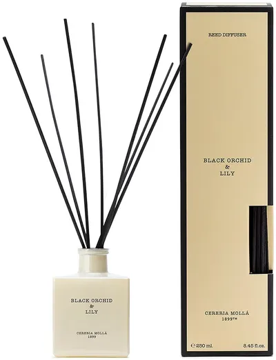 Bețișoare de tămâie Cereria Molla - Black Orchid &amp; Lily, 250 ml