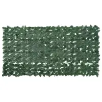 vidaXL Paravan de balcon, frunze verde închis, 200x100 cm