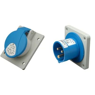 Pachet Conexiuni Industriale Monofazate SEZ 16A 230V IP44 – Solutia Robusta pentru Montaj Incastrat