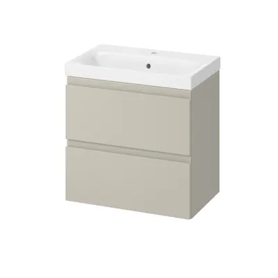 Set dulap de baie suspendat cu lavoar 60x38 cm, casmir, Cersanit Moduo