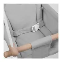 Leagan textil din lemn pentru copii Tulano Hop 30 Grey cu centura de siguranta,spatar,sezut moale cu husa din bumbac, utilizare interiorexterior, greutate admisa 60 kg