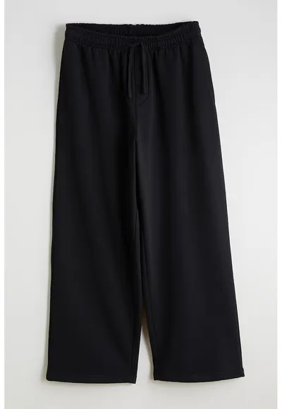 Pantaloni de trening relaxed fit cu snur - Negru