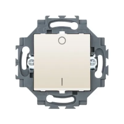 Intrerupator 2p 250v Ac - Quick Wiring Terminals - 10ax - Illuminable - Neutral - Ivory - Dahlia