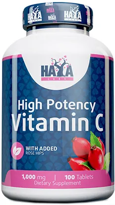High Potency Vitamin C, 1000 mg, 100 tablete, Haya Labs