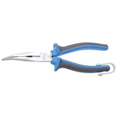 Clesti cu varfuri semirotunde indoite si tais, pentru lucrul in siguranta la inaltime 200mm, 9mm, 17mm, 77mm, 2,5mm