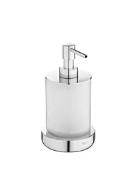 Dozator sapun Roca Tempo A817026001, pe blat, 160 ml, sticla/metal, Crom