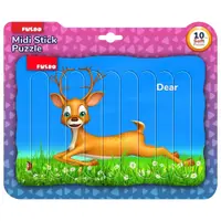 Puzzle maxi cu doua fete si piese moi Puedo 10 piese Animals