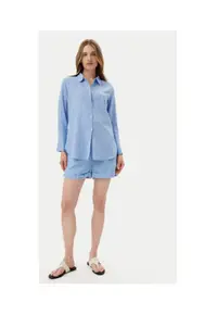 Pijamale dama - BC176 - Viscoza - Albastru -