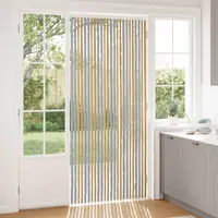 vidaXL Perdea pentru insecte din chenille Gri și Bej 100 x 230 cm