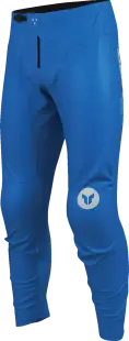 Pantaloni atv cross copii Thor Ridemode Menace, culoare albastru gri, marime 28
