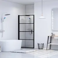 Gossi usa de dus, negru, 81 x 195 cm, sticla securizata
