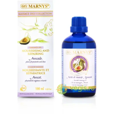 Ulei de Masaj cu Avocado si Shea - Hidratant si Nutritiv pentru Piele Uscata si Deshidratata Bio 100ml