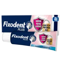 Adeziv pentru proteza Plus Food Barrier Fresh, 40g, Fixodent