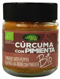 Bio turmeric și piper negru pudră, 80 g, Herbes del Moli