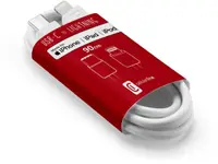 Cablu Techaway - 8222, USB-C/Lightning, 0.9 m, alb