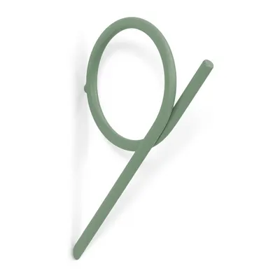 Cârlig verde prăfuit de montat pe perete din oțel Tuba M – Spinder Design