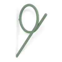 Cârlig verde prăfuit de montat pe perete din oțel Tuba M – Spinder Design