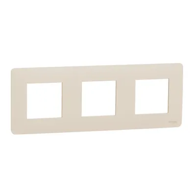 Placa ornament, Unica Studio, trei module, bej