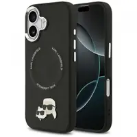 Husa MagSafe pentru Apple iPhone 17, Karl Lagerfeld, Karl & Choupette Pins, Neagra