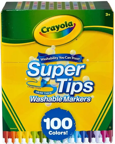 Markere Crayola Super Tips – 100 culori