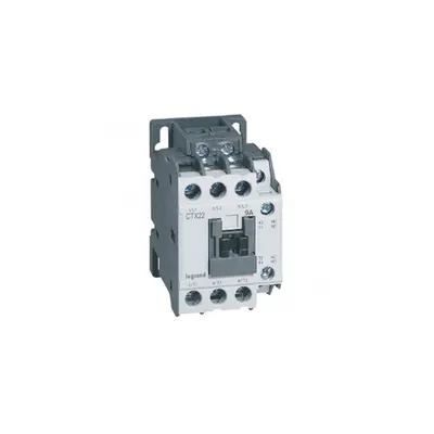Contactor tripolar CTX³ 22 - 9 A - 110 V~ - 1 NO + 1 NC - screw terminals