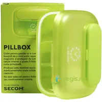 Pillbox Cutie pentru Pastile Verde 1buc Secom
