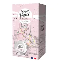 Set cadou dama Bonjour de Paris Floral, Corania | EDP 100 ml + esarfa