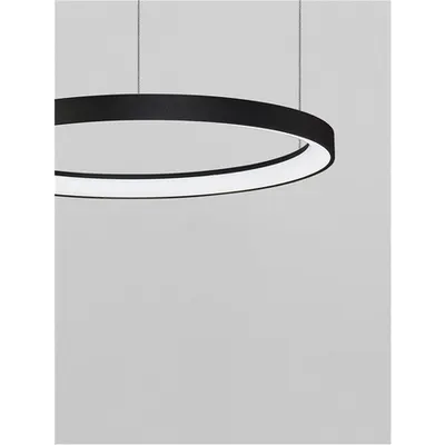 Lampa suspendata PERTINO Nisipiu Negru Aluminiu & Acrylic LED 38W 230V 2175Lm IP20 2700K Triac Dimabil