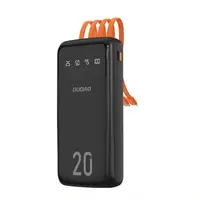 Baterie externă Dudao 20000 mAh, 3 cabluri USB-C/micro USB/Light
