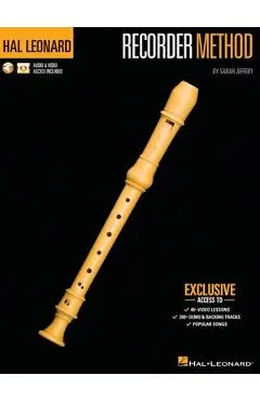 Hal Leonard Recorder Method by Sarah Jeffery - Book with 200+ Audio Demo & Backing Tracks & 40+ Video Lessons Included