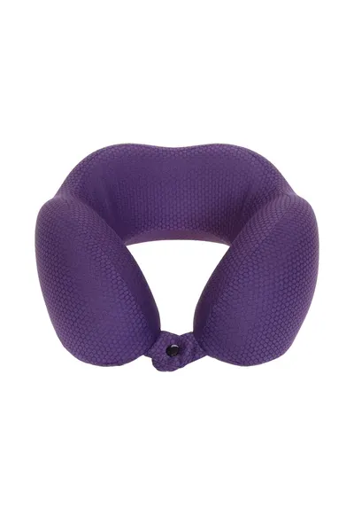 Perna de gat memory foam pentru calatorie - Mov