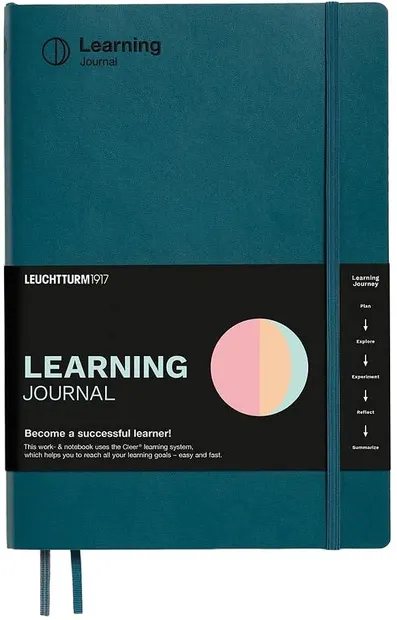 Caiet Leuchtturm1917 Learning Journal - B5, Pacific Green, coperte moi