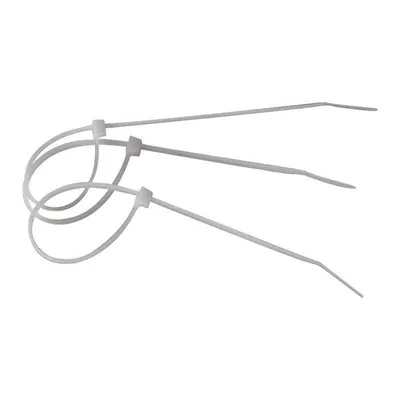 Set de 100 Coliere din Nylon, Harden, 200 x 3.4, Alb