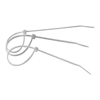 Set de 100 Coliere din Nylon, Harden, 200 x 3.4, Alb