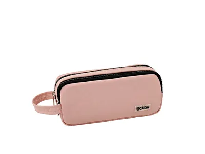 Penar tip etui, 2 fermoare, Ecada roz 786025