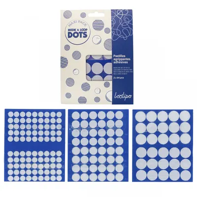 Set buline autoadezive din velcro - 84 de perechi