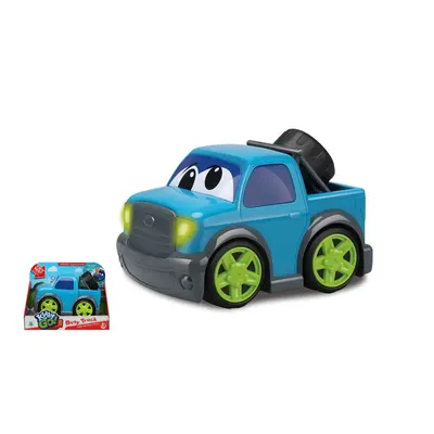 Masinuta de tractare cu sunete si lumini Kiddy Go 19 cm Albastru