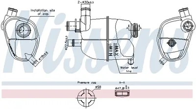 Vas expansiune racire (cu priza) potrivit SMART CABRIO, CITY-COUPE, CROSSBLADE, FORTWO 07.98